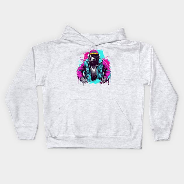 DJ - Gorilla Kids Hoodie by Imagequest